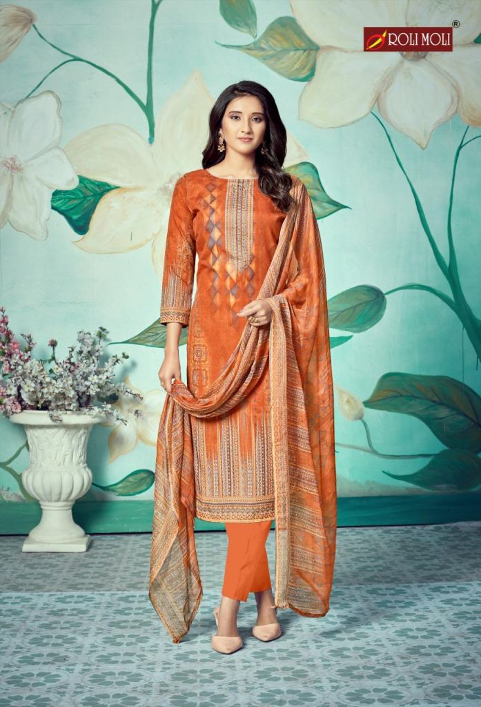 Roli Moli presents  Mallika vol 6 Designer Dress Material 