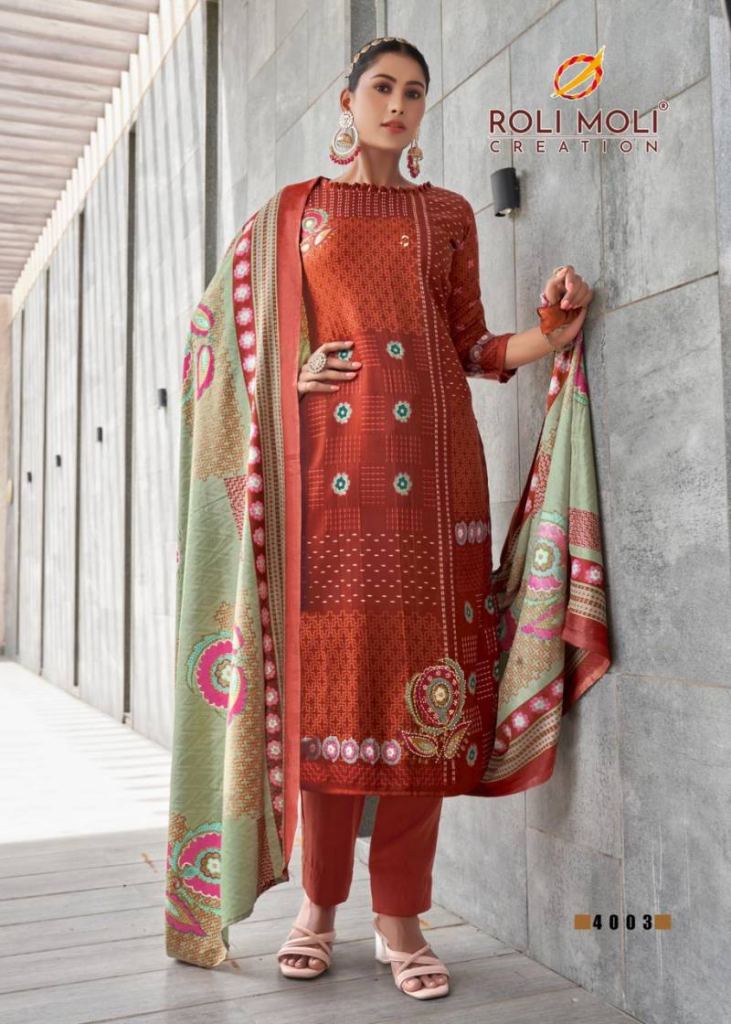 Roli Moli Nigaar Fancy Dress Material