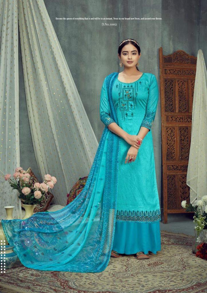 Roli Moli presents  Sarina  Designer Dress Material 
