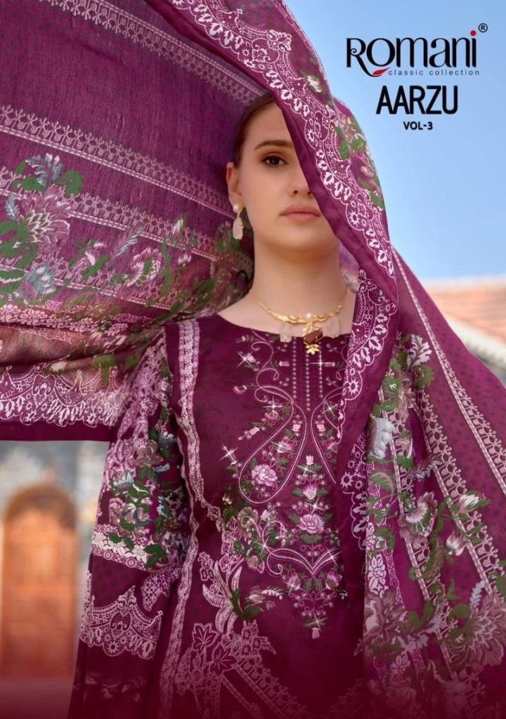 Romani Aarzu Vol 3 Dress Material Collection