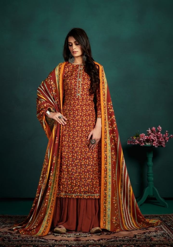 Romani Flora Exclusive Wear Designer Pashmina catalog 