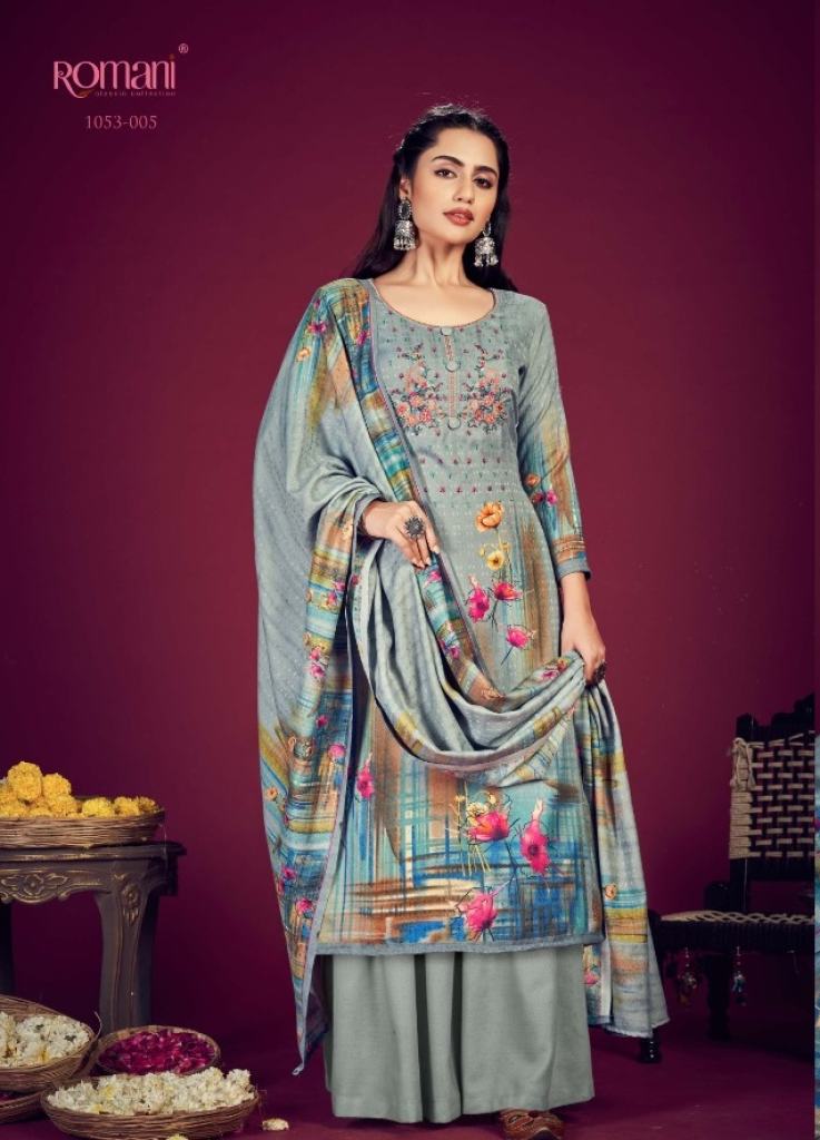 Romani Jhalak Premium Pashmina Dress Material catalog  