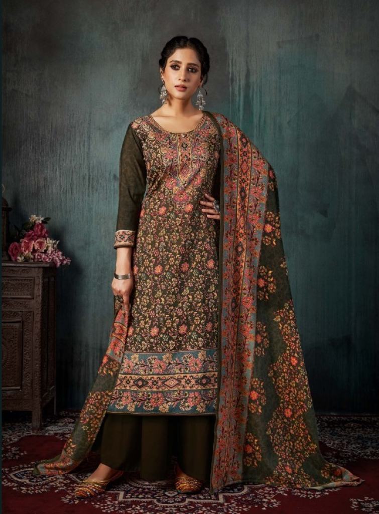 Romani Kashmiri Kaani Dress Material catalog 