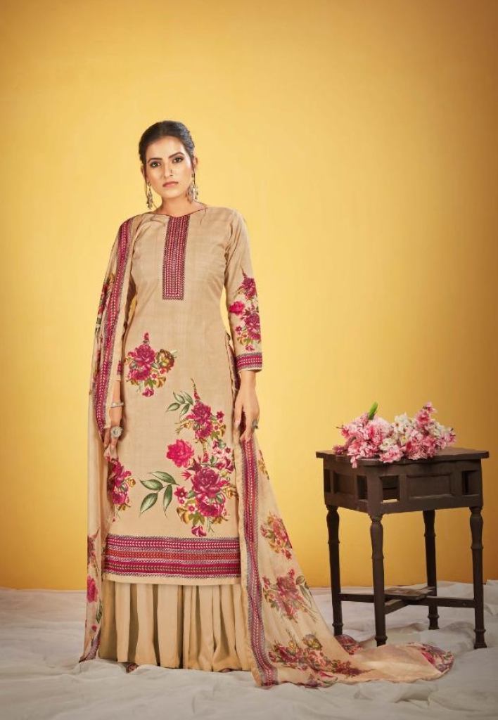 Romani Kiara Catalog Regular Wear Unstitched Cotton Dress Materials