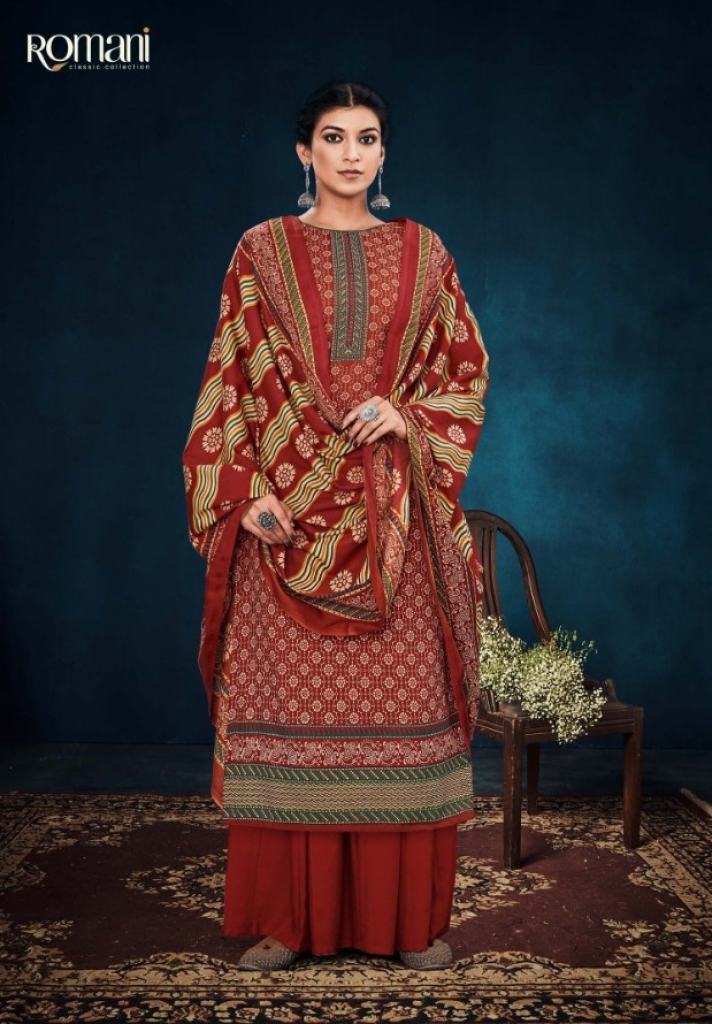 Romani  Maahi Designer Dress Material Catalog 