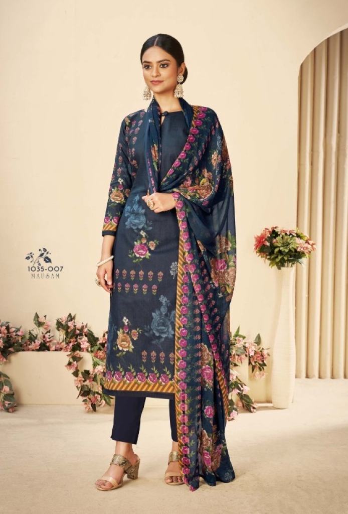 Romani Mausam Catalog Regular Wear Pure Cotton Ladies Dress Materials 