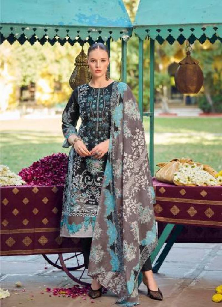 Romani Needle Wonder Digital Printed Dress Material