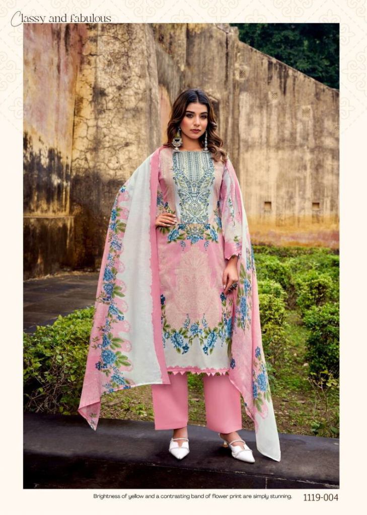 Romani Needle Wonder Vol 4 Digital Print Dress Material