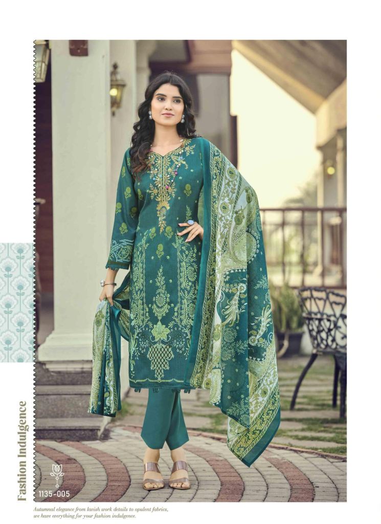 Romani Needle Wonder Vol 8 Digital Print Dress Material