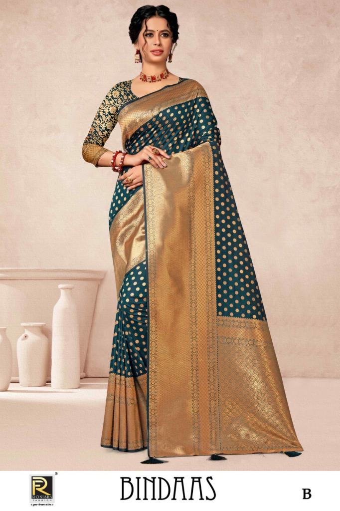 Ronisha Bindaas Festive Wear Banarasi Silk Saree Collection