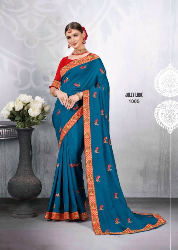 Ronisha Bobby Embroidery Designer Saree Collection