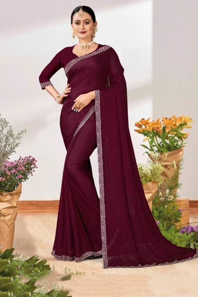 Ronisha Chinki Swarovski Diamond Work Sarees 