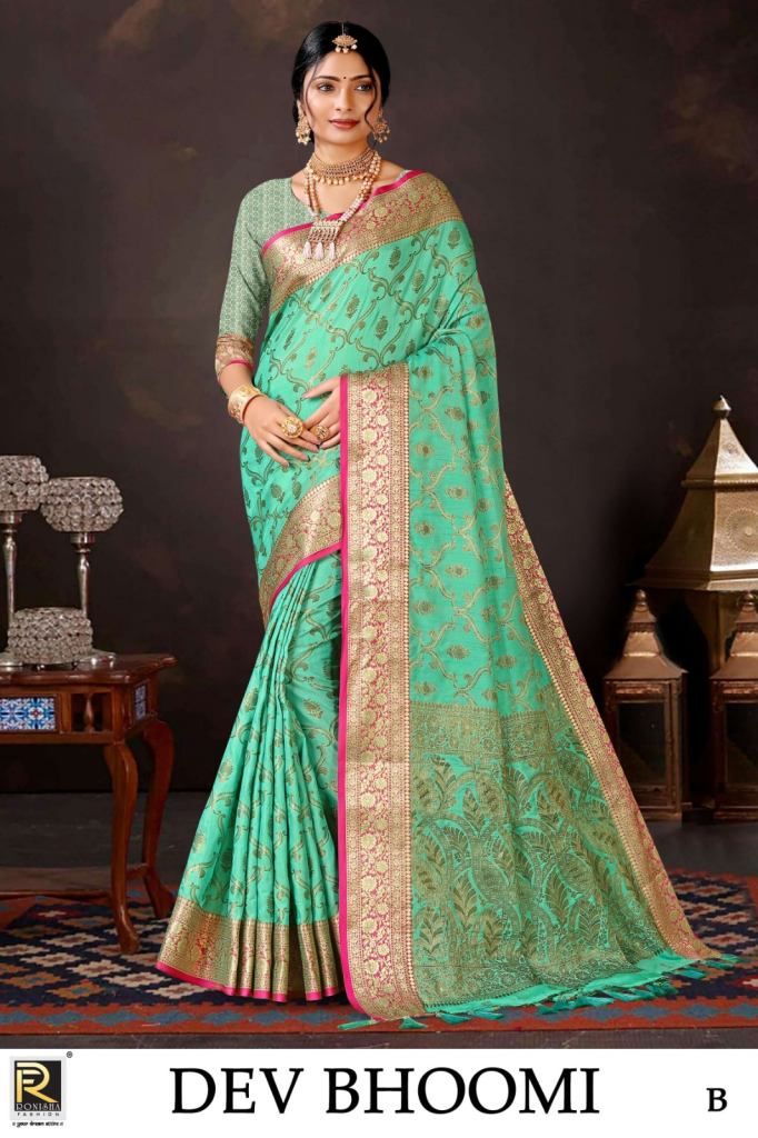 Ronisha Dev Bhoomi Traditional Wear Banarasi Silk Saree Collection