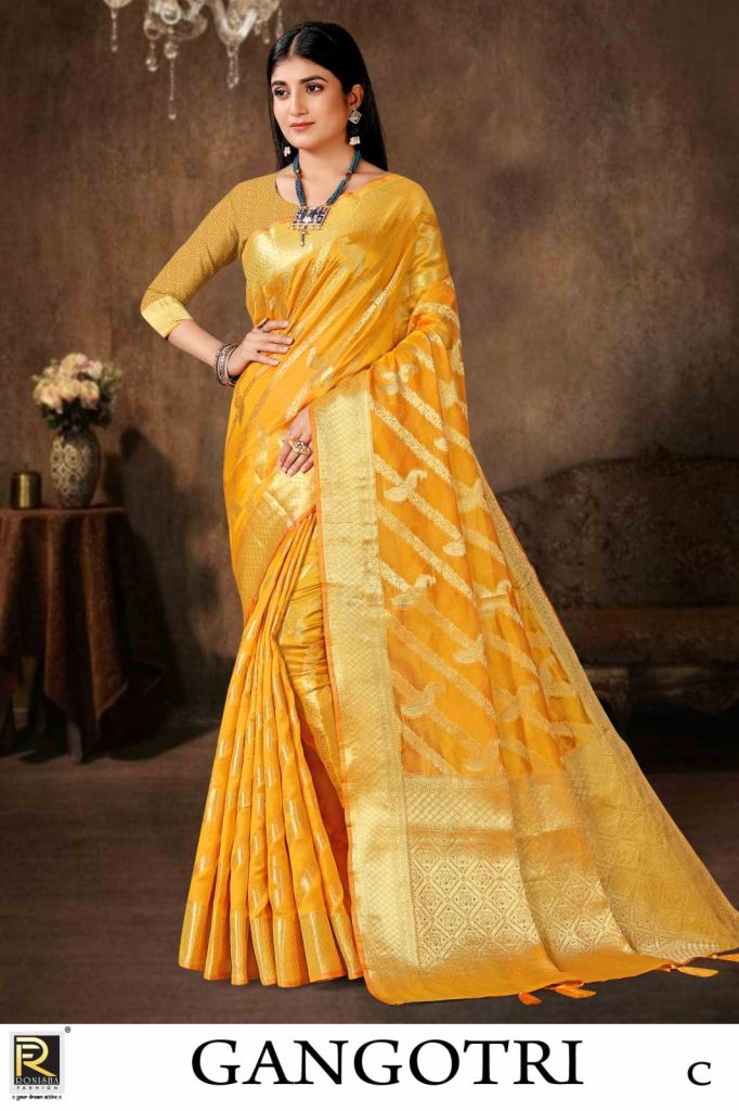 Ronisha Gangotri Party Wear Banarasi Silk Saree Collection