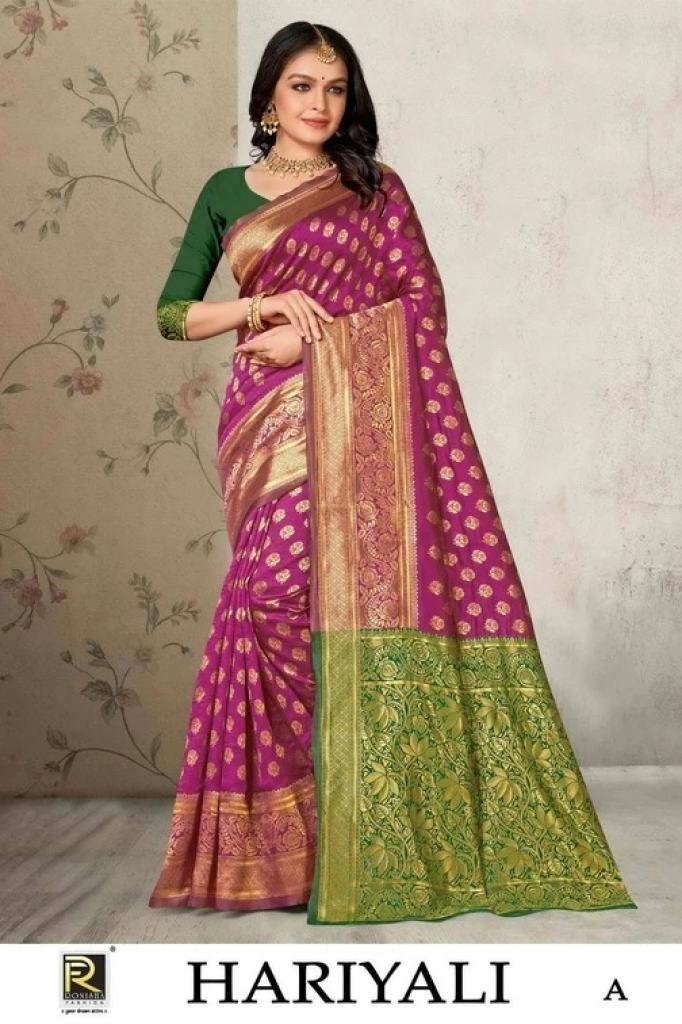 Ronisha Hariyali Banarasi Designer Premium Silk Saree Collection