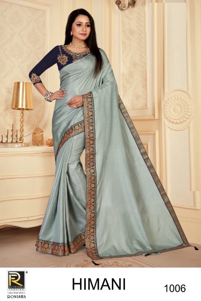 Ronisha Himani Catalog Regular  Wear Silk Sarees Online In Surat Wholesale 