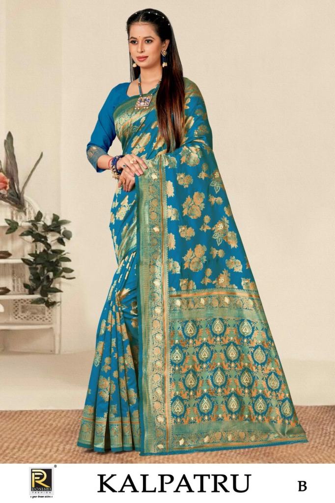 Ronisha Kalpatru Banarasi Premium Silk Sarees