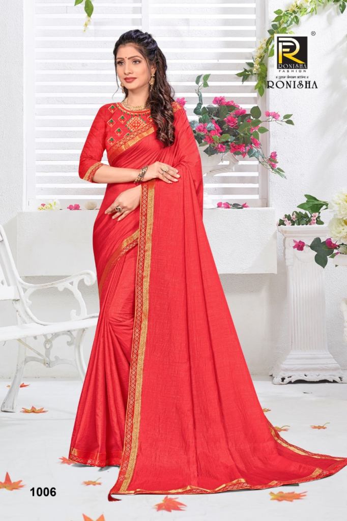Ronisha Kanika Catalog Daily Wear Silk Saree Online at Wholesale 