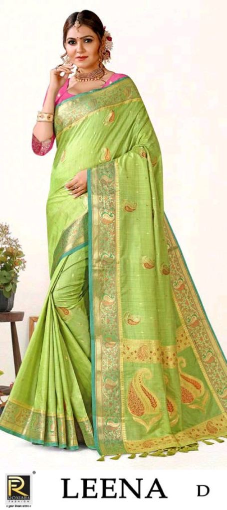 Ronisha Leena Designer Banarasi Silk Saree Collection