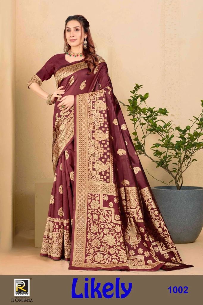 Ronisha Likely Banarasi Silk Premium Fancy Designer Silk Sarees