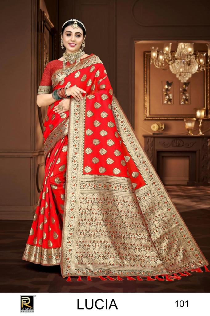 Ronisha Lucia Bnarasi Silk Designer Saree