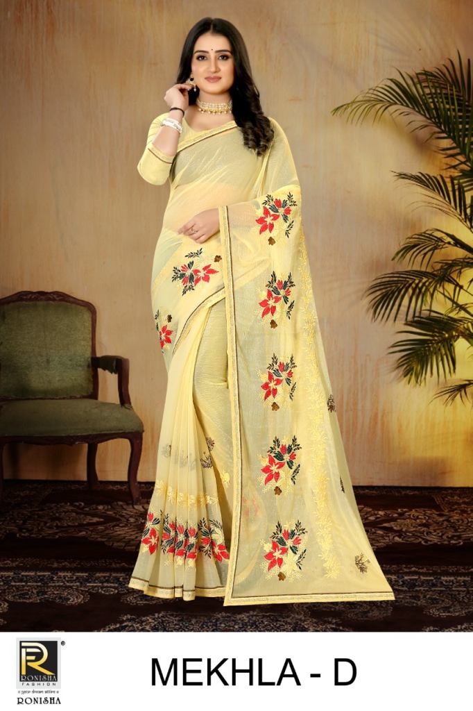 Ronisha Mekhla Fancy Thread  Beautiful  Wholesale Sarees Collection