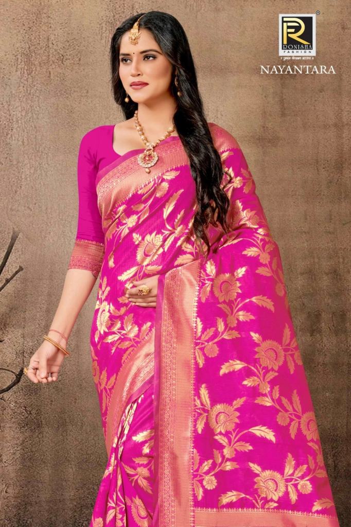 Ronisha Nayantara Banarasi Silk Premium Sarees