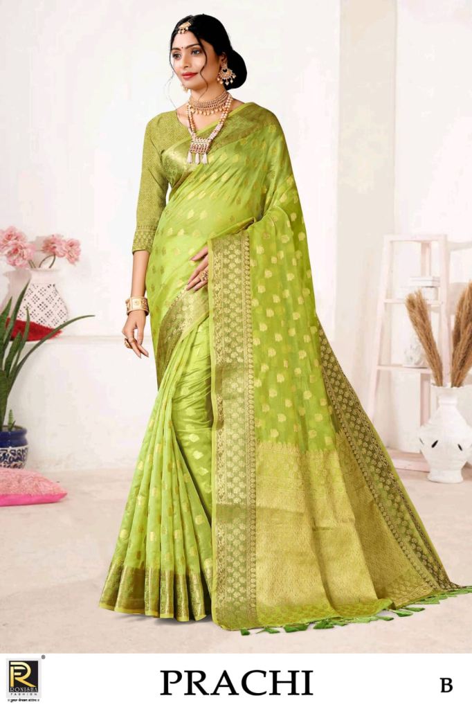 Ronisha Prachi Party Wear Banarasi Silk Saree Collection