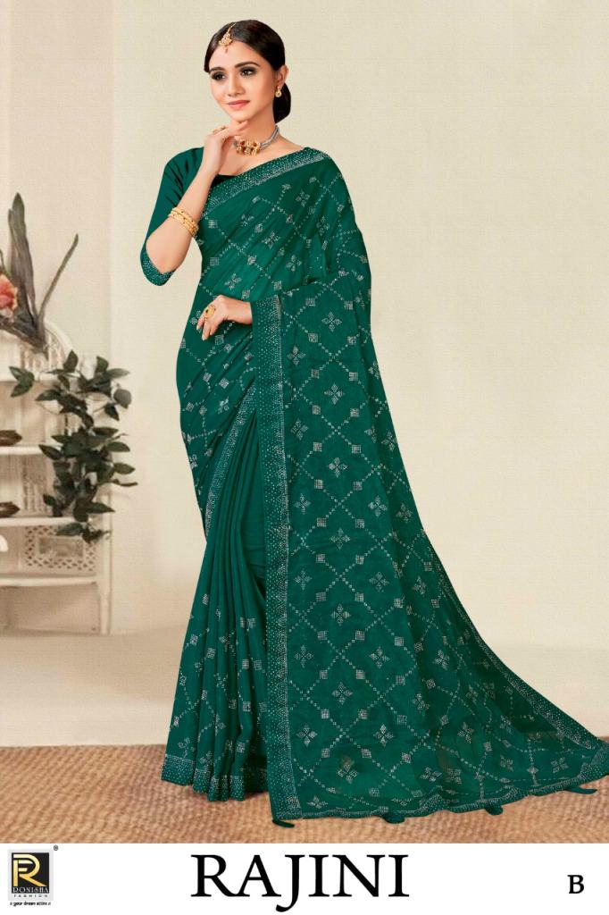 Ronisha Rajini Fancy Designer Silk Saree Collection
