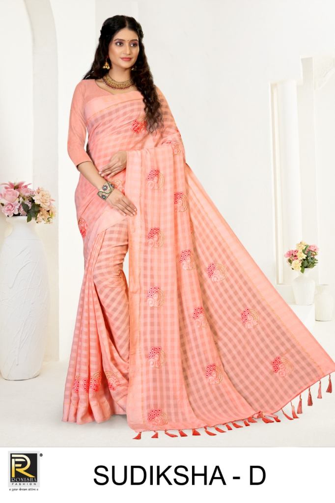Ronisha Sudiksha Chiffon Printed Designer Saree Collection