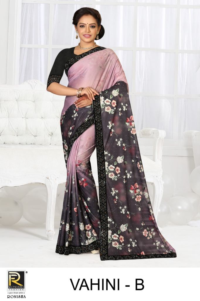 Ronisha Vahini  Lycra Digital Print Saree Collection