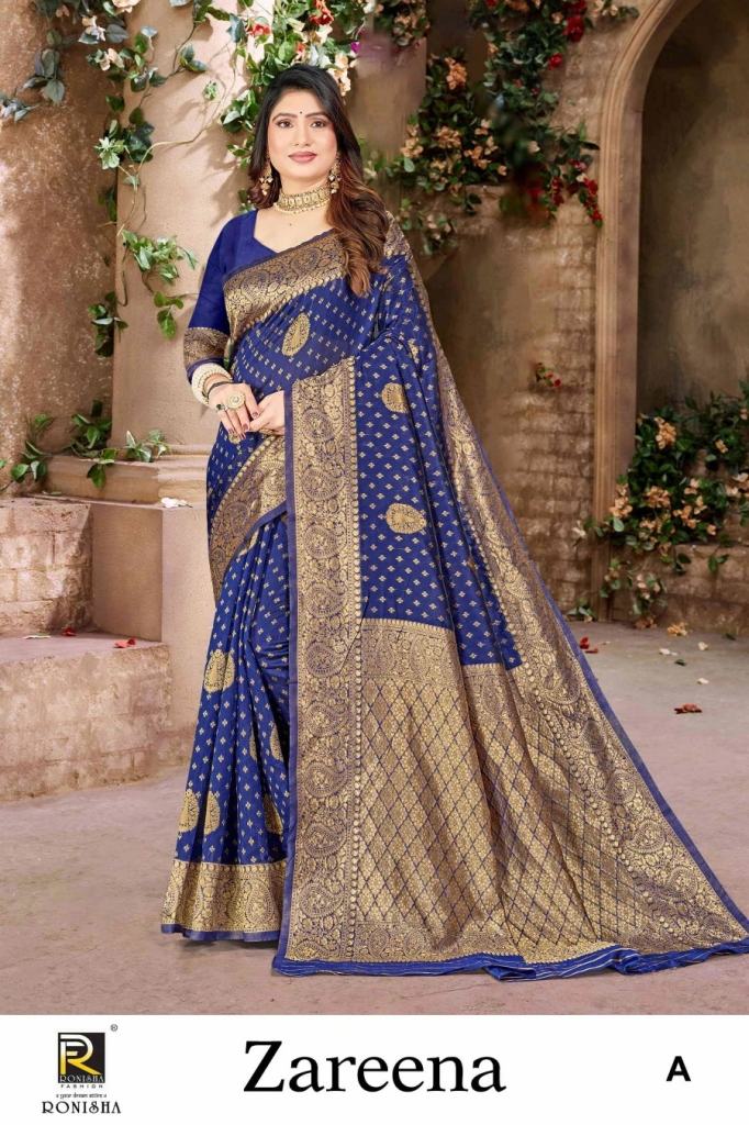 Ronisha Zareena Banarasi Silk Wedding Saree Collection 