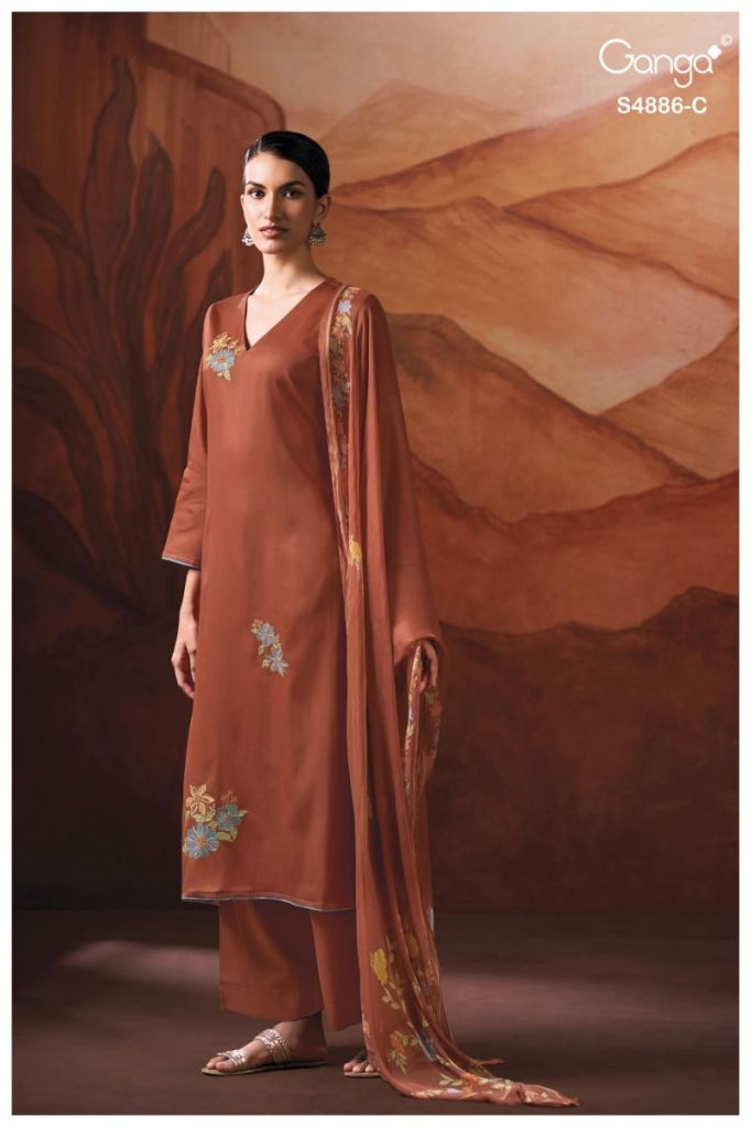Roohani Charm Cotton Satin Salwar Kameez
