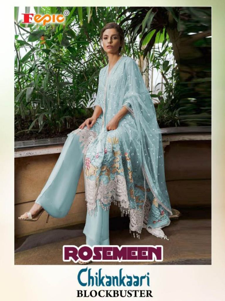 Rosemeen presents  Chikankaari Blockbuster Pakistani Suits
