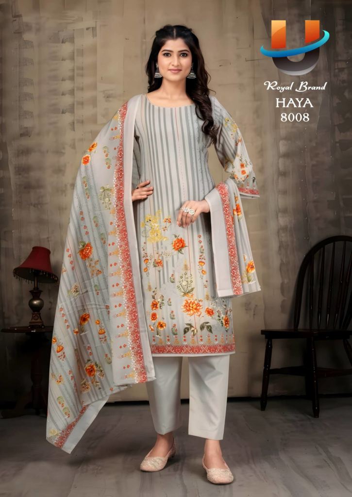 Royal Haya Vol 8 Printed Dress Material 