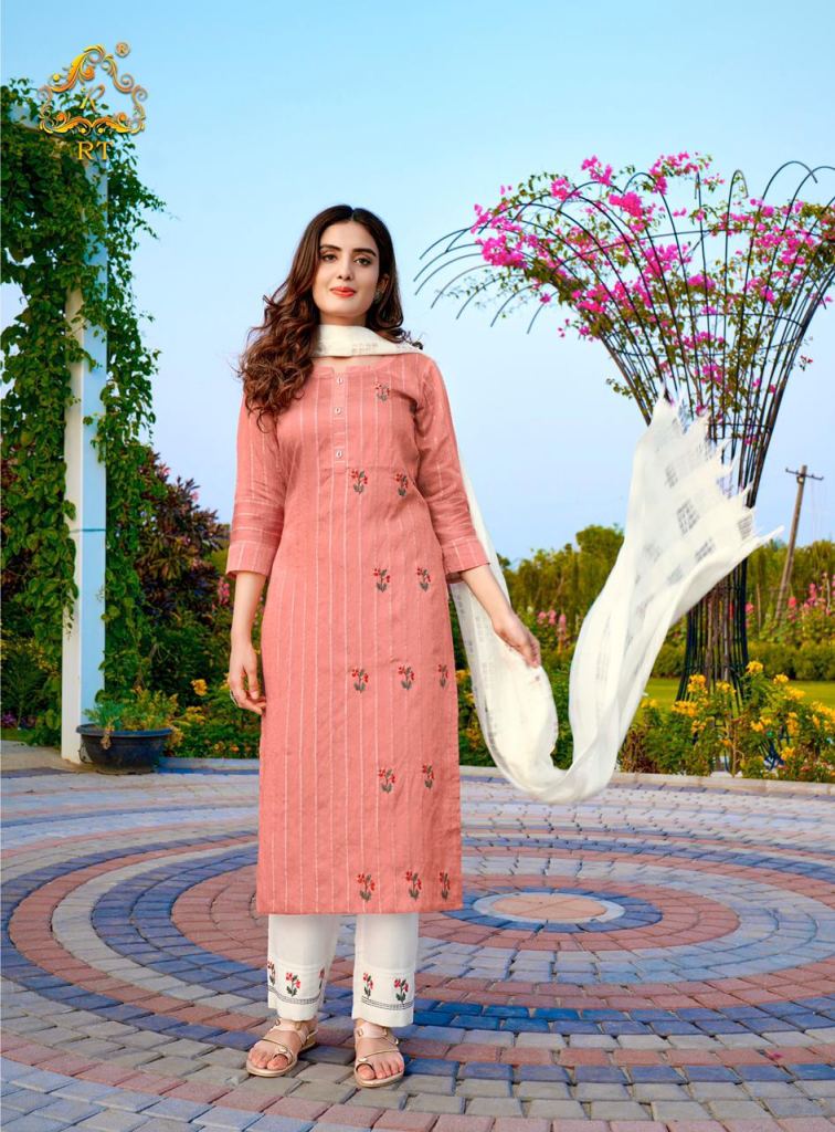 Rt Vasant vol 2 Kurti with bottom and dupatta 3 pieces Buy Ladies Kurtis Wholesaler
