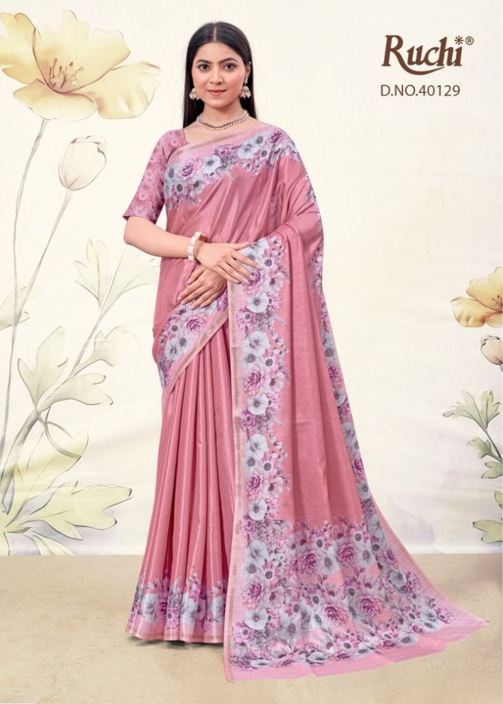 Ruchi Saaisha Vol 4 Digital Print Saree
