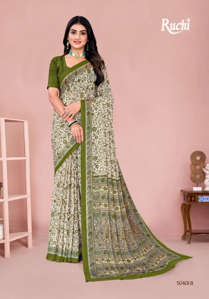 Ruchi Star Chiffon 211 Printed Saree
