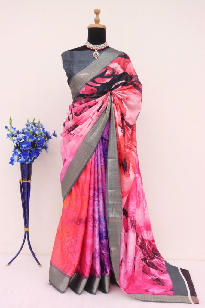 Ruchitha Jalpa Sarees Lichi Jacquard Silk Saree 