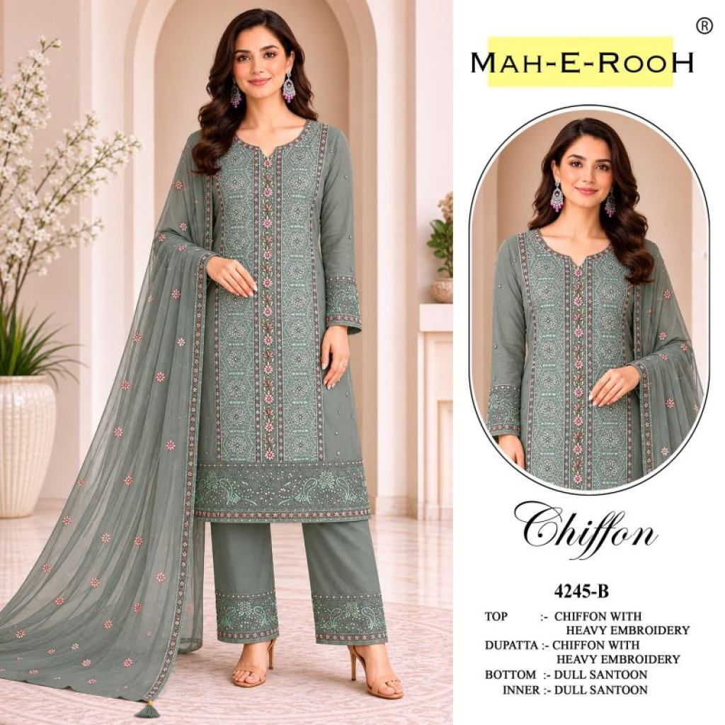 Ruhani Aura Chiffon Salwar Kameez