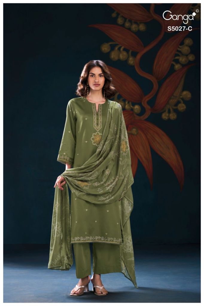 Ruhani Cotton Satin Handcrafted Salwar Kameez