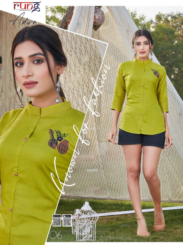Rung Adira Fancy Rayon Western Top catalog 