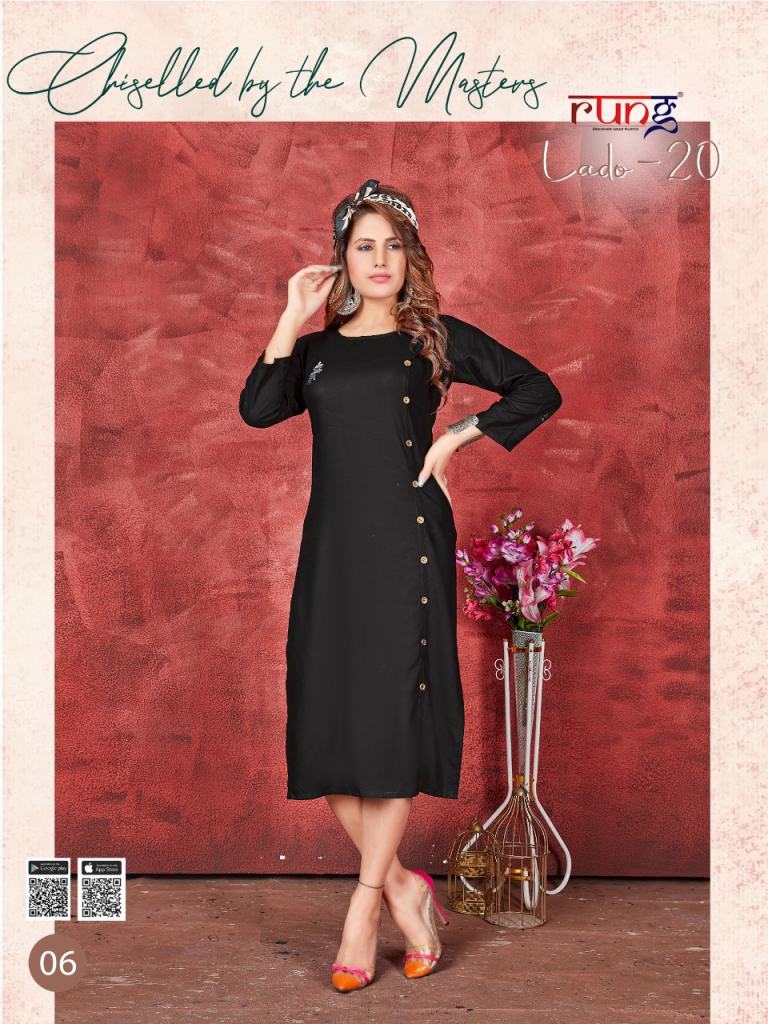 Rung Lado  vol 20 Ethnic casual wear Kurti Catalog 