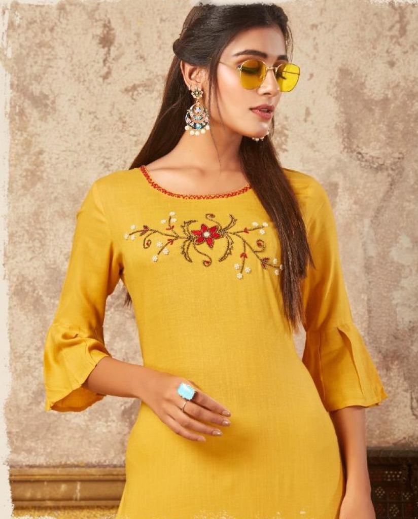 Rung presents  Raazi vol  3  Straight Cut Kurti Collection