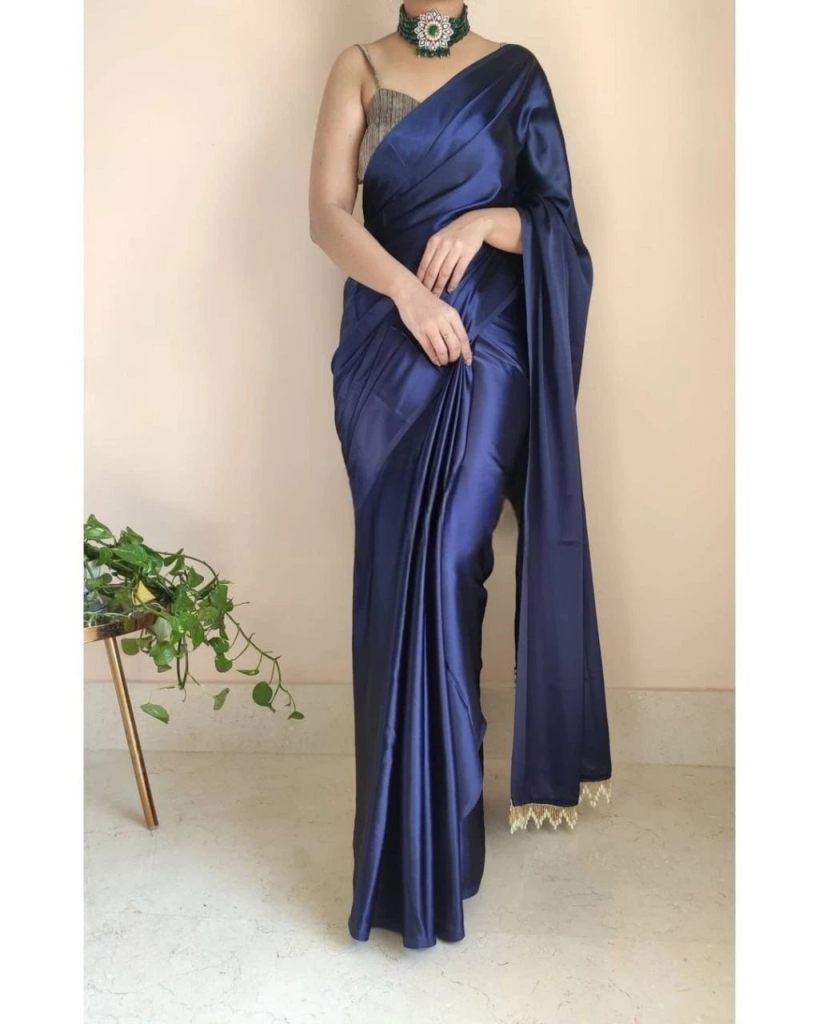 Rupi 01 Gorgeous Party Wear Fancy Jam Satin Sarees 