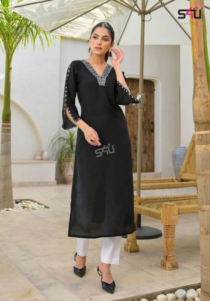 S4u Glamour G 01 Roman Silk Casual Wear Kurti Collection 