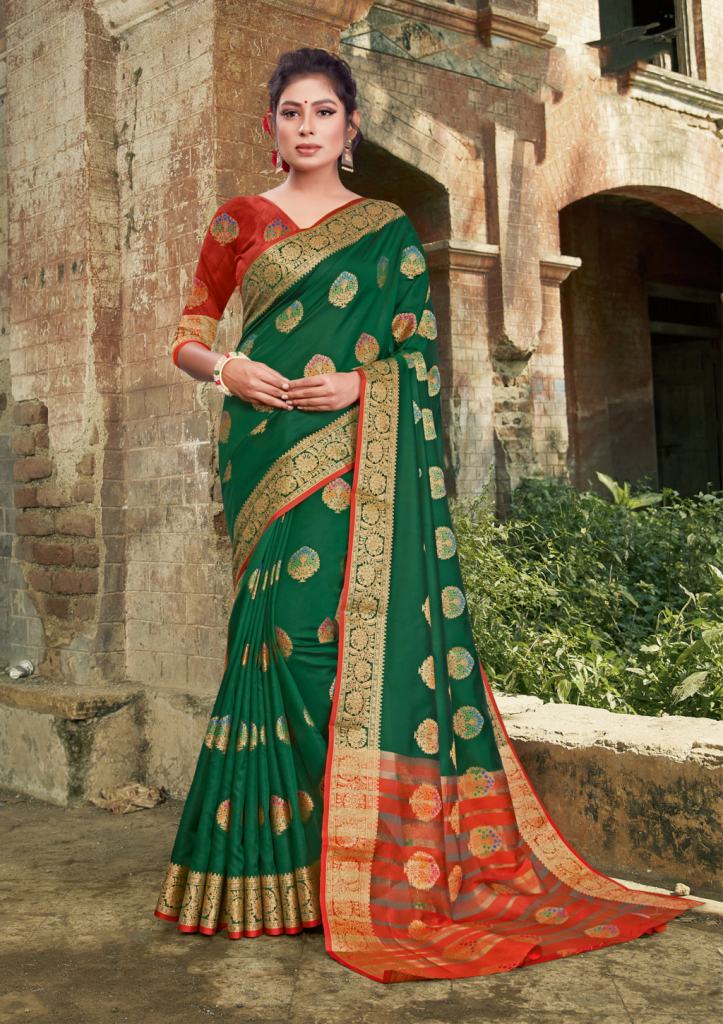 Sangam Kajal Festive Wear Handloom Silk Sarees Collection
