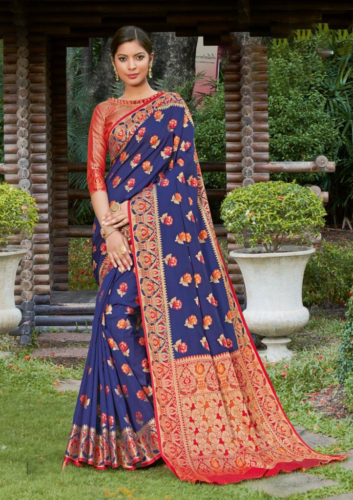 Sangam presents Kalinaa Silk Zari Weaving Heavy Banarasi Silk  Sarees
