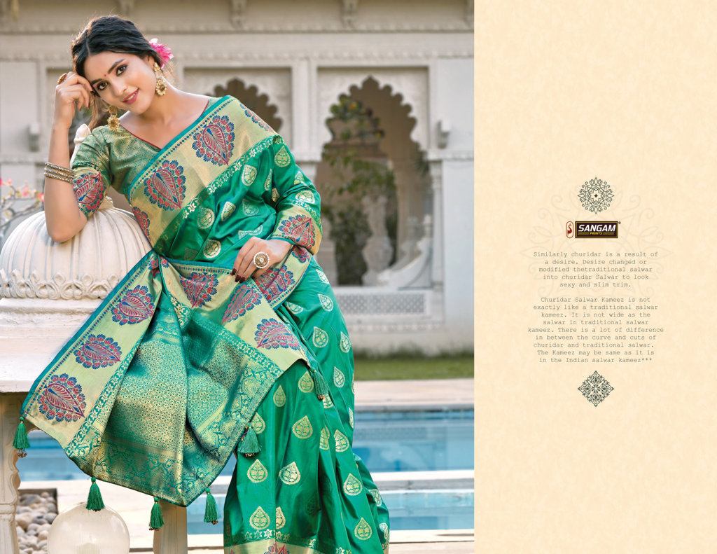 Sangam Kanuoriya Pure Soft Silk Sarees this catalog fabric is silk