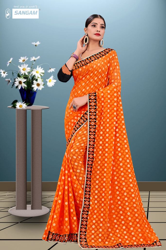 Sangam Presents Pihu-2 Georgette Sarees Collection